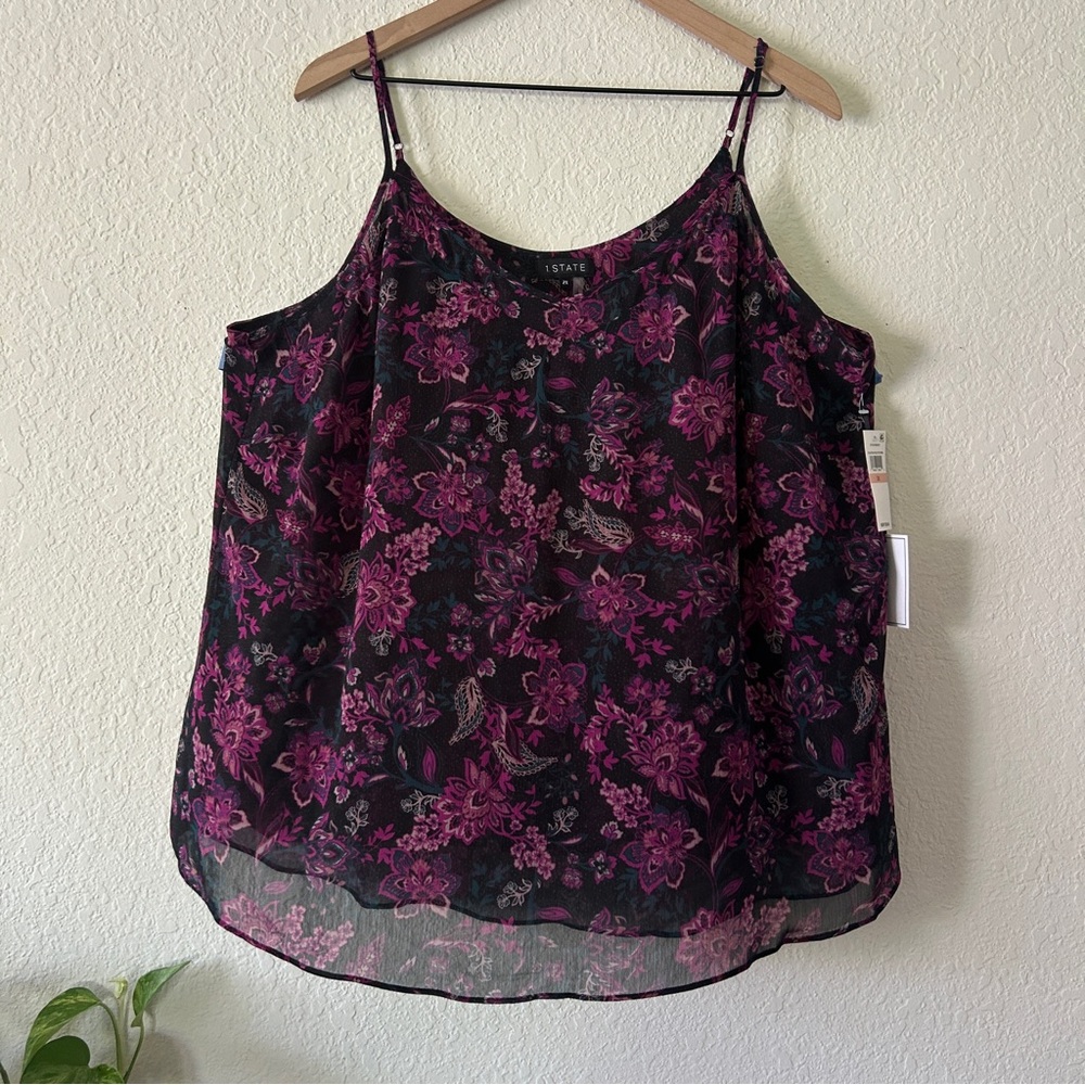🌷STATE Fuchsia Floral Cami